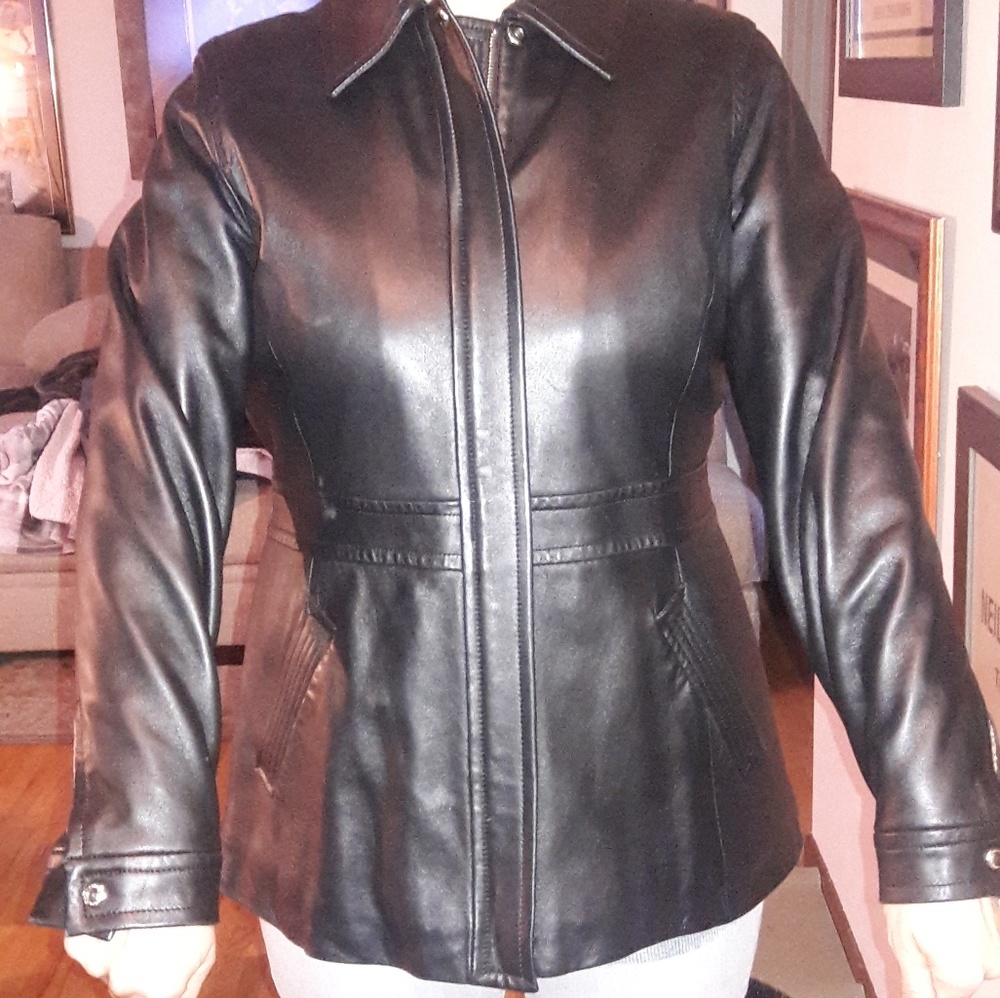 Women's Coach leather jacket L